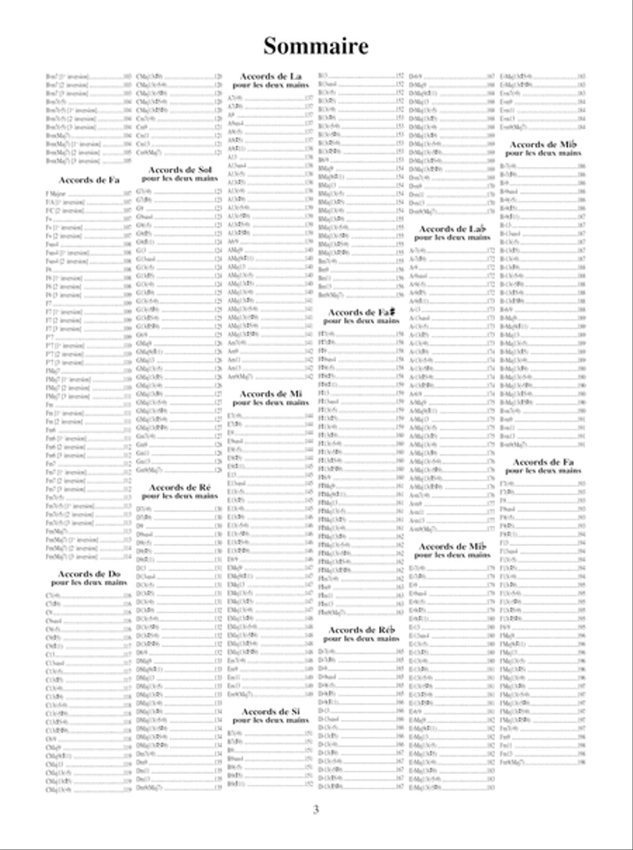 Tous Les Accords Au Piano En Photos