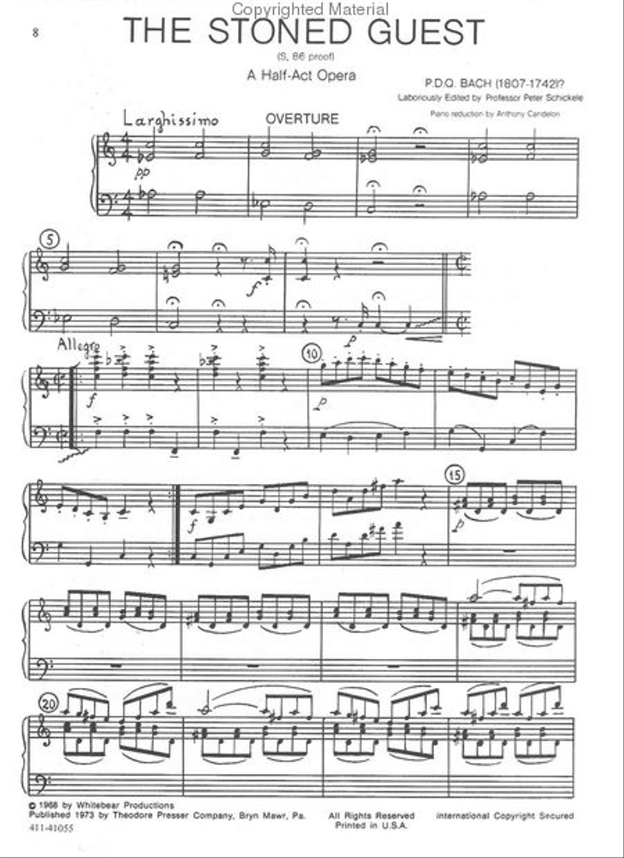 The Stoned Guest (S.86 proof) Bassoon scores gallery preview page 2