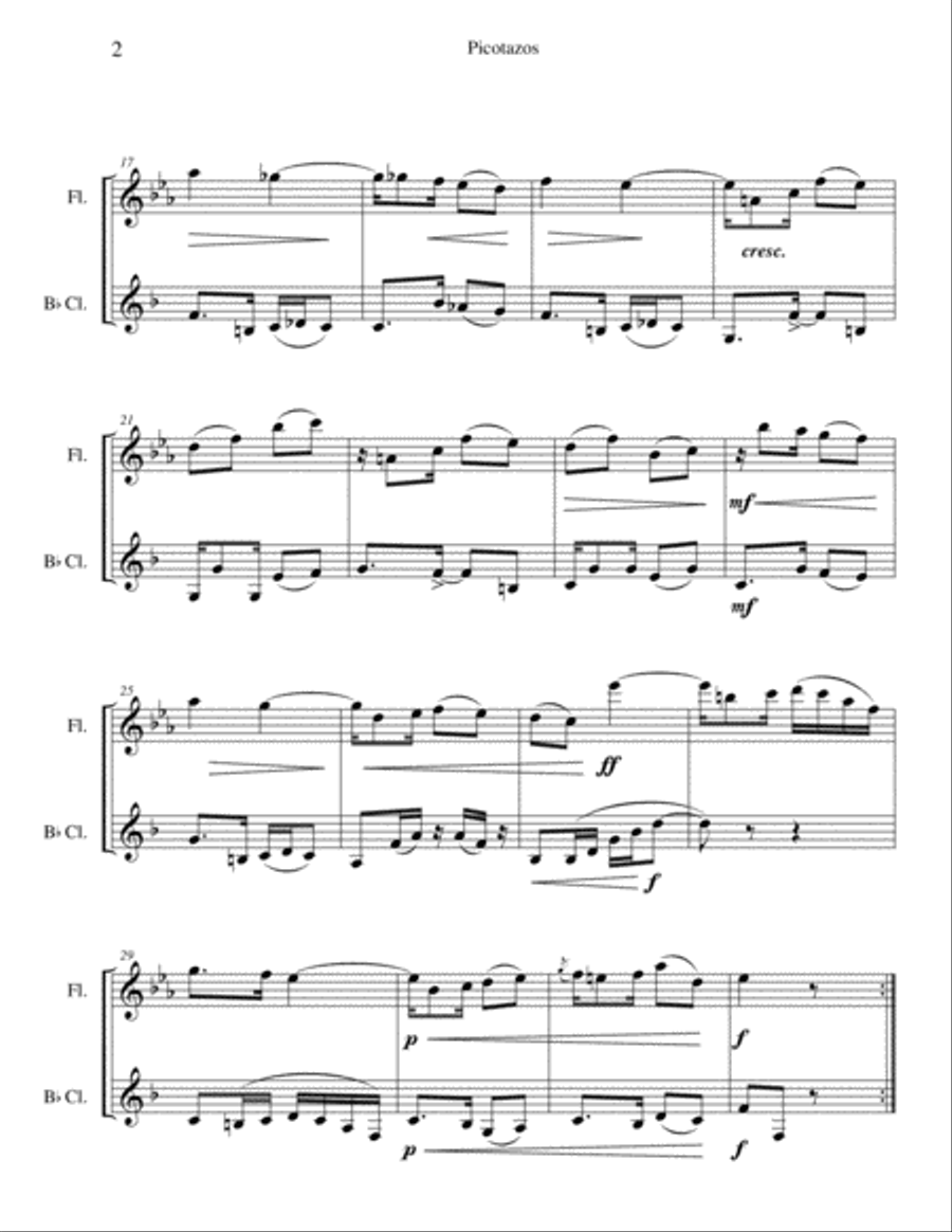 12 Cuban Dances for Flute and Clarinet image number null
