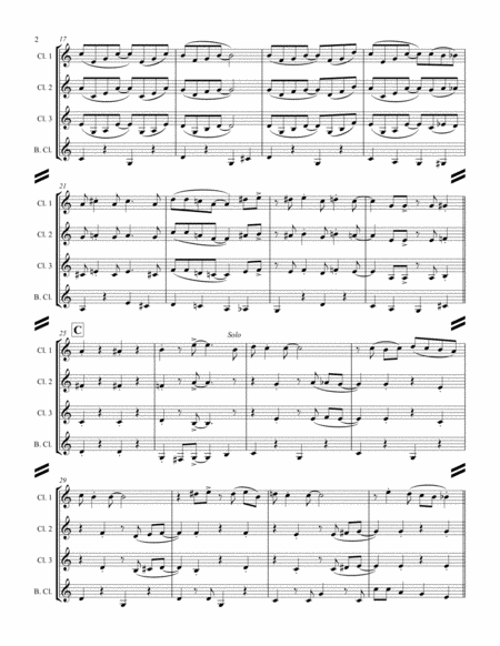 Muskrat Ramble (for Clarinet Quartet) image number null