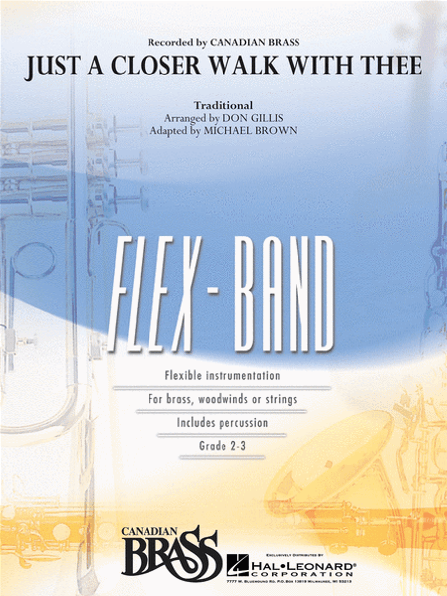 Just a Closer Walk with Thee Concert Band scores gallery preview page 1