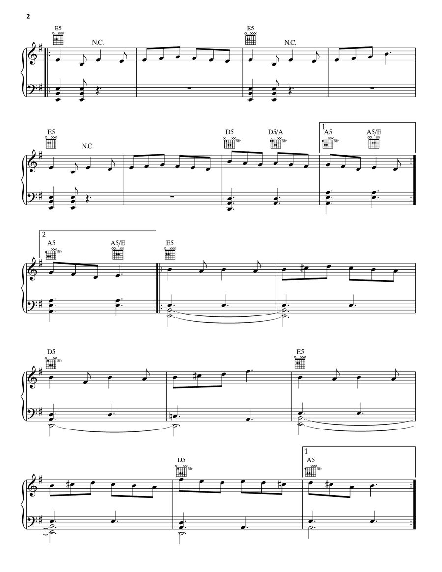 I'm Shipping Up To Boston Piano, Vocal, Guitar scores gallery preview page 2