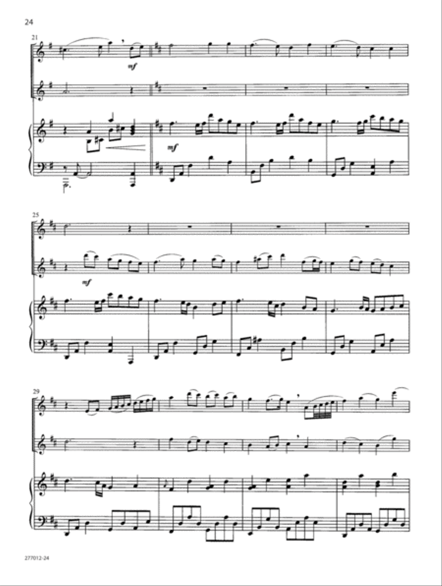 Be Still My Soul Flute Duet scores gallery preview page 14