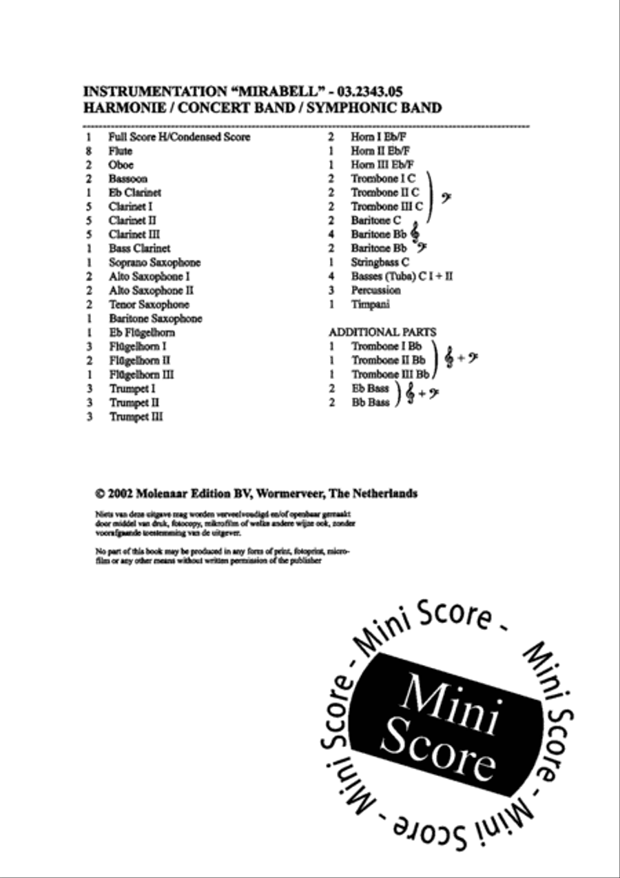 Mirabell Concert Band scores gallery preview page 4