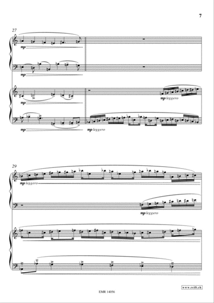 Fantasia Del Quarto Tono Fantasia Del Quarto Tono Piano Duet scores gallery preview page 7