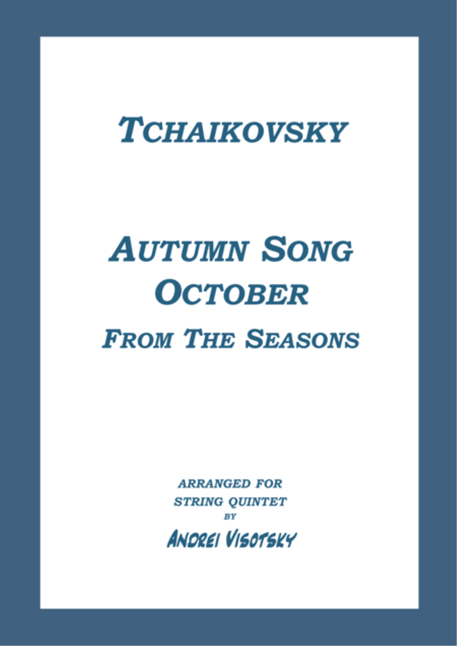 Autumn Song - Octobre String Quintet scores gallery preview page 1