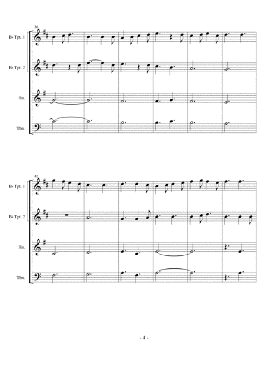 Tosto che L'alba - Ghirardello da Firenze Brass Ensemble scores gallery preview page 5