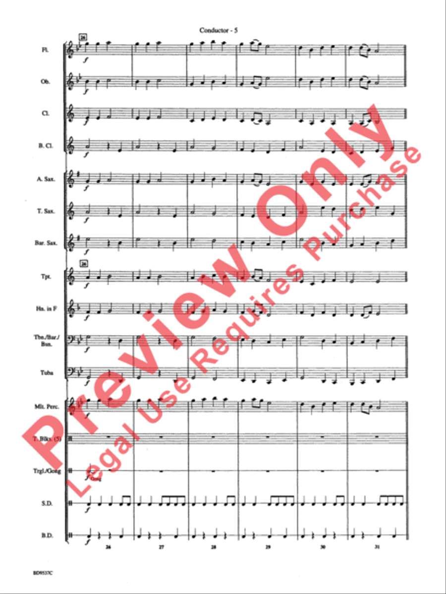 Sakura (Cherry Blossoms) Sakura (Cherry Blossoms) Concert Band scores gallery preview page 7