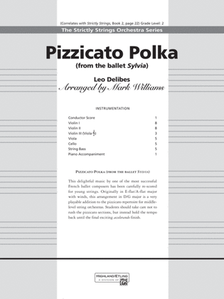 Book cover for Pizzicato Polka (from the ballet Sylvia): Score