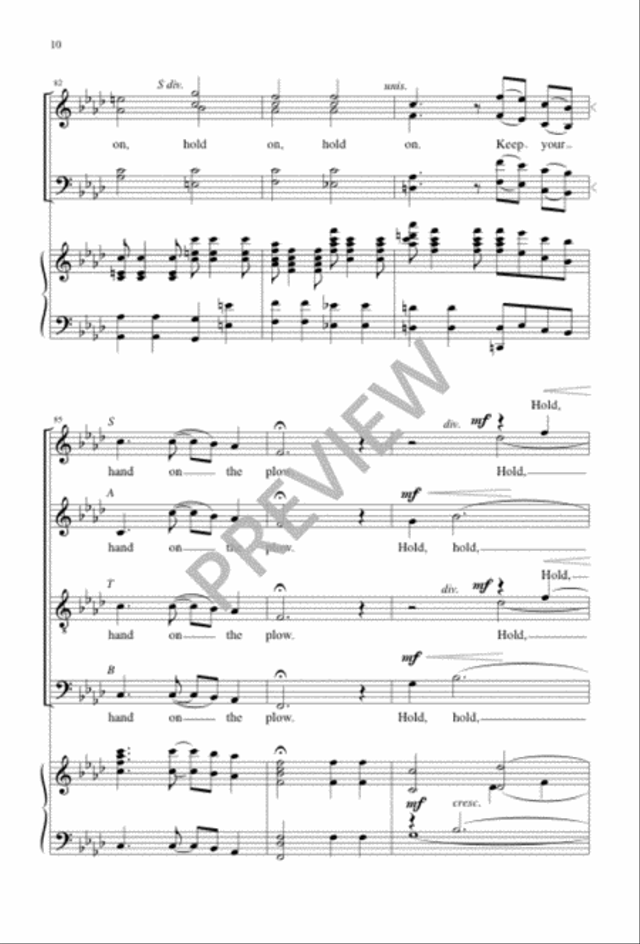 Hold On - SATB edition Hold On - SATB edition 4-Part scores gallery preview page 10