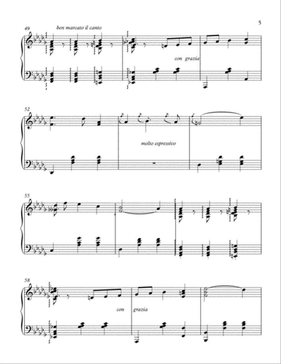 ADIEU Piano Solo scores gallery preview page 5