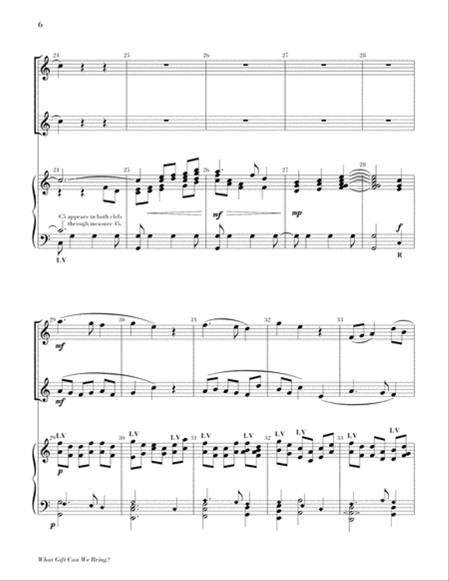 What Gift Can We Bring What Gift Can We Bring Director Score scores gallery preview page 6