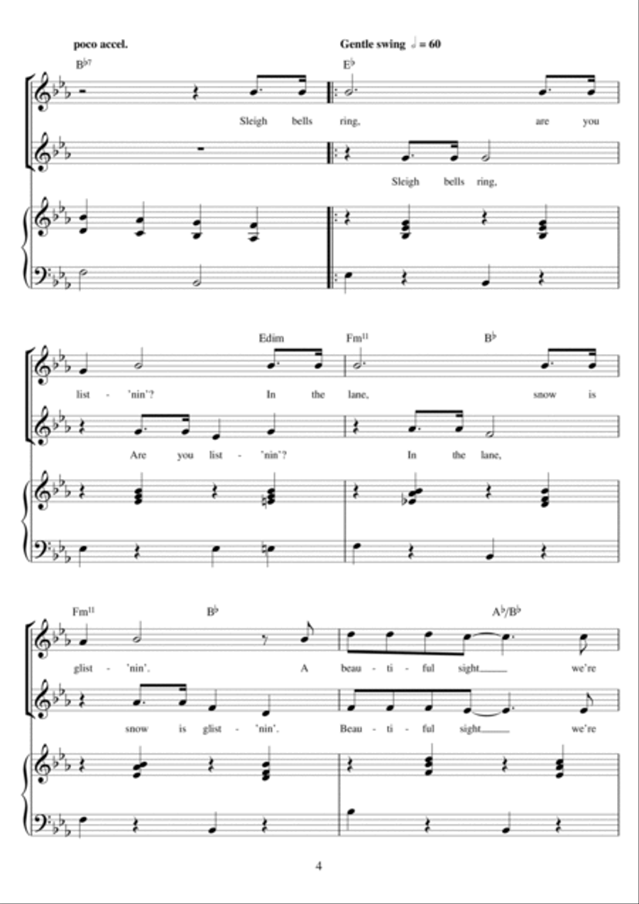 Winter Wonderland (arr. Rick Hein) 2-Part scores gallery preview page 4