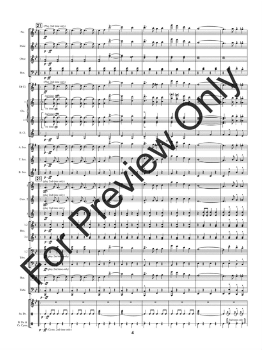 Pathfinder Of Panama Concert Band scores gallery preview page 7