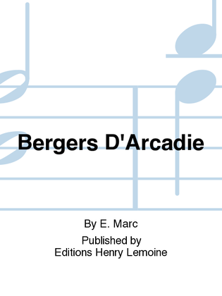 Book cover for Bergers D'Arcadie
