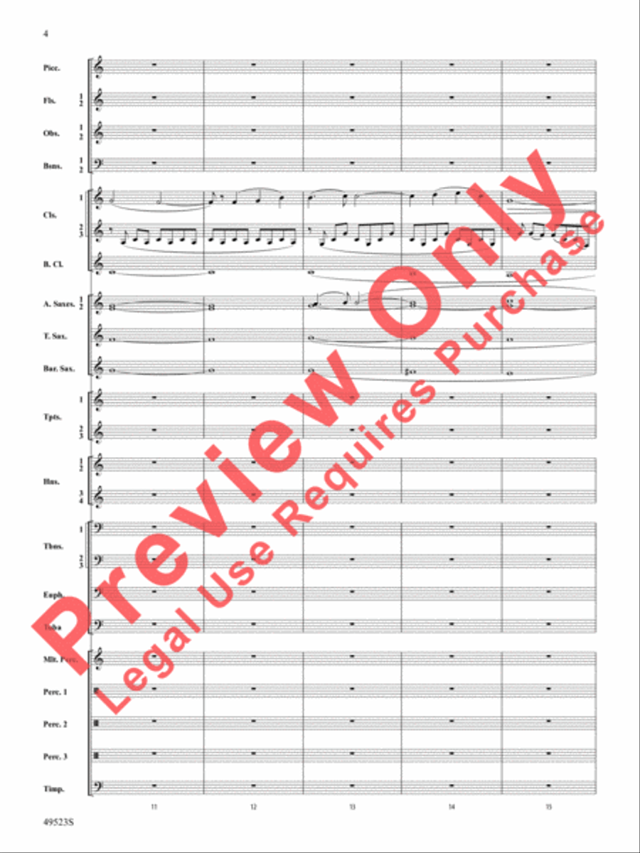 Life Eternal Concert Band scores gallery preview page 5