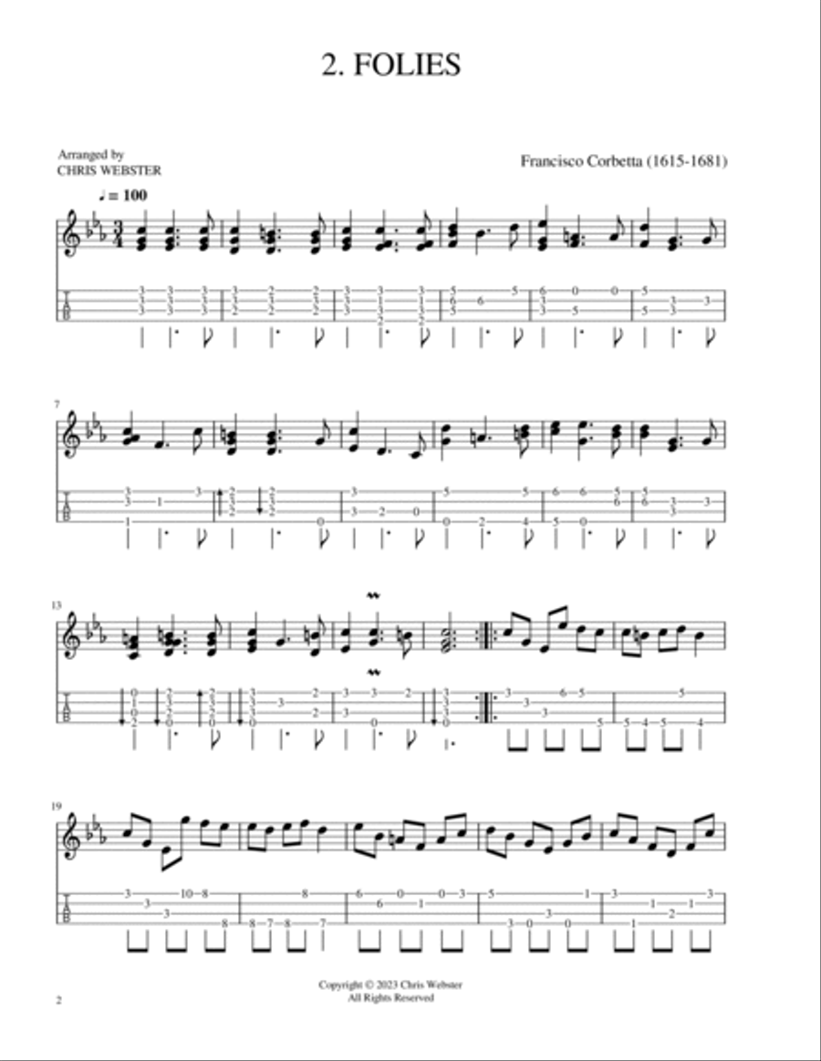 Baroque Uke #8 Six Easy Pieces Ukulele scores gallery preview page 2
