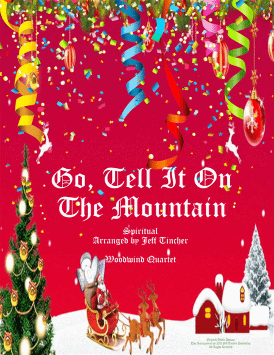 Go, Tell It On The Mountain Woodwind Quartet scores gallery preview page 1