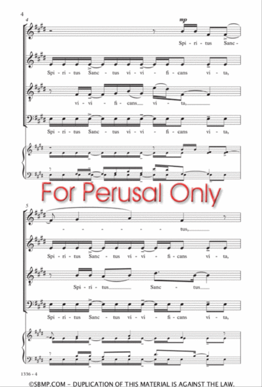 Spiritus Sanctus Divisi scores gallery preview page 3