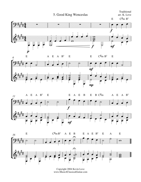 A Christmas Primer (Cello and Guitar) - Score and Parts image number null