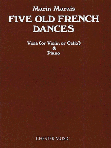 Marais 5 Old French Dances Vla/Vln/Cel