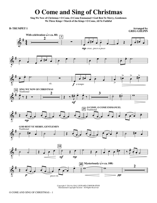 O Come and Sing of Christmas - Bb Trumpet 1