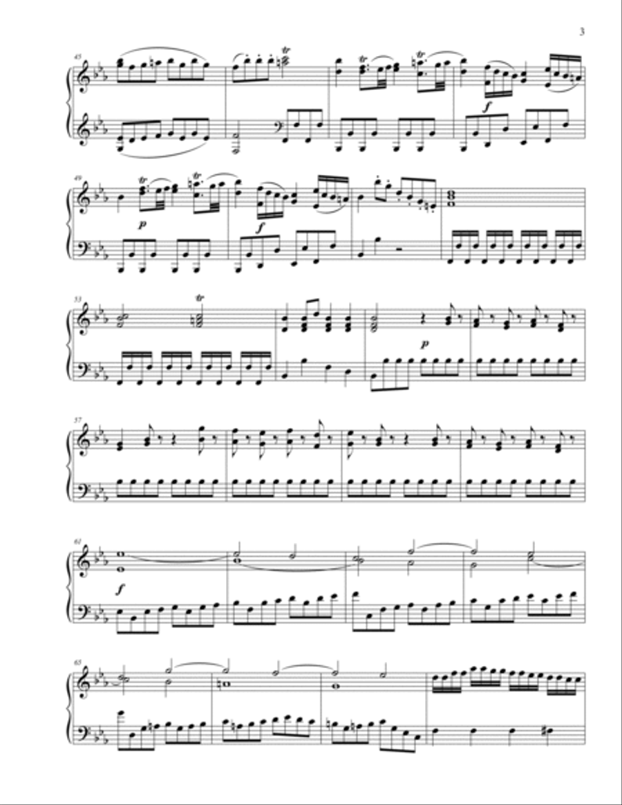 Symphony No. 3 in Eb Major K. 18 (attr. Abel) Piano scores gallery preview page 4