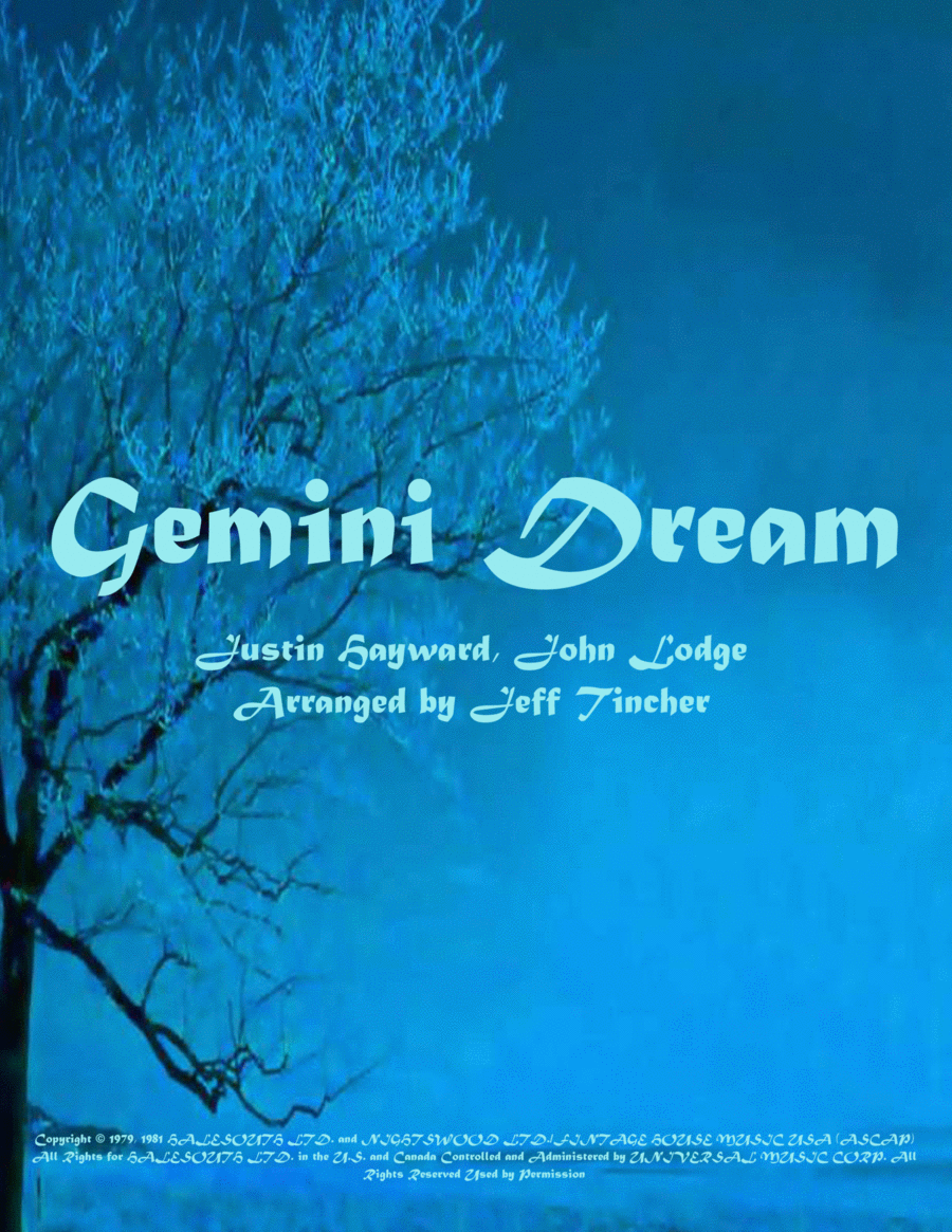 Gemini Dream Gemini Dream Piano, Vocal, Guitar scores gallery preview page 1