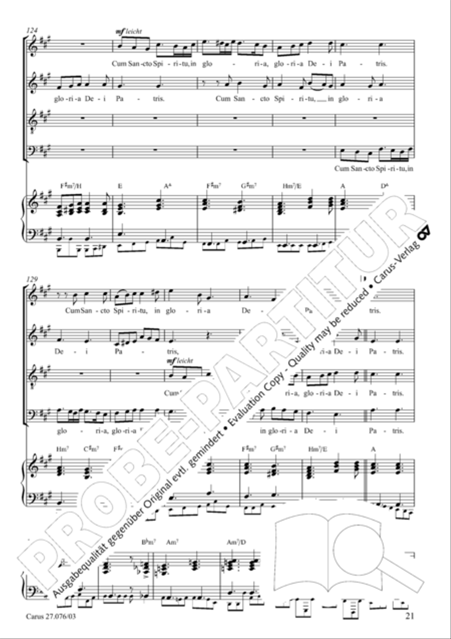 Missa in tempore incerto 4-Part scores gallery preview page 22