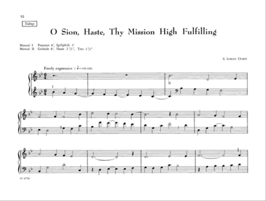 The Parish Organist, Part 12 (Familiar Hymn Tunes) Organ scores gallery preview page 24