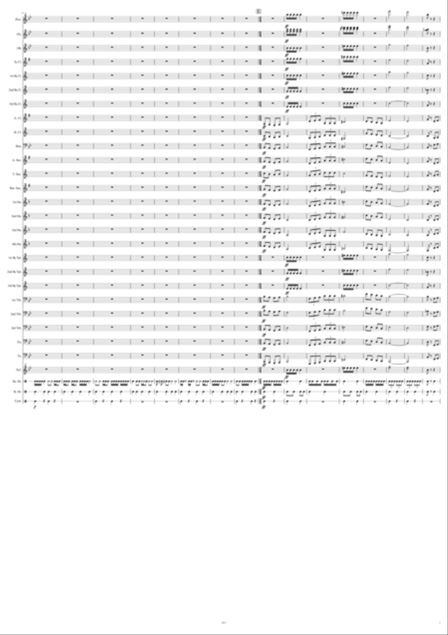 Texas State Troopers March Marching Band scores gallery preview page 5
