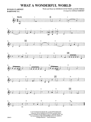 What a Wonderful World: B-flat Bass Clarinet
