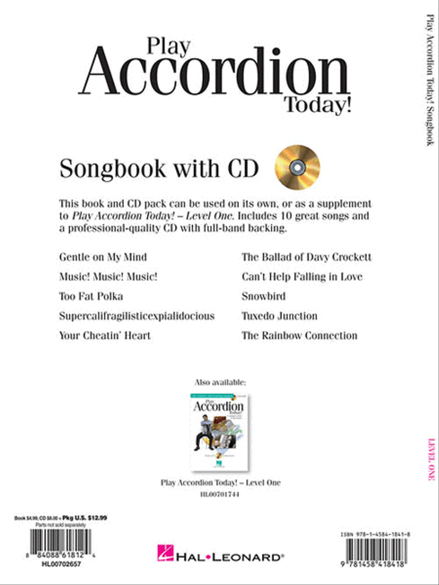 Play Accordion Today! Songbook - Level 1 image number null