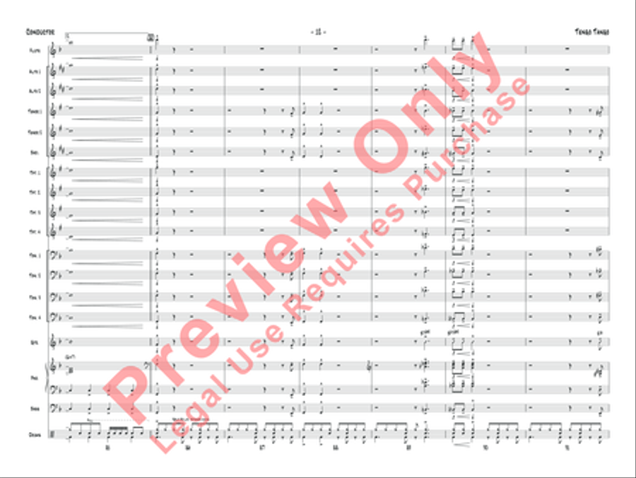 Tengo Tango Tengo Tango Jazz Ensemble scores gallery preview page 13