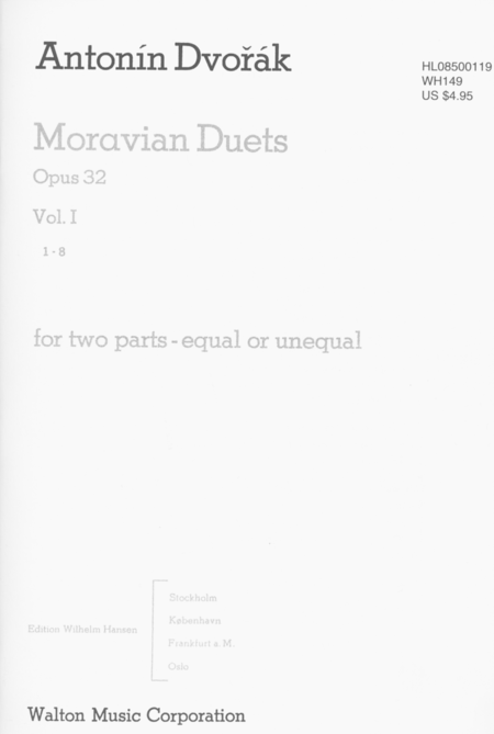 Antonin Dvorak: Moravian Duets, Vol. I (Collection)