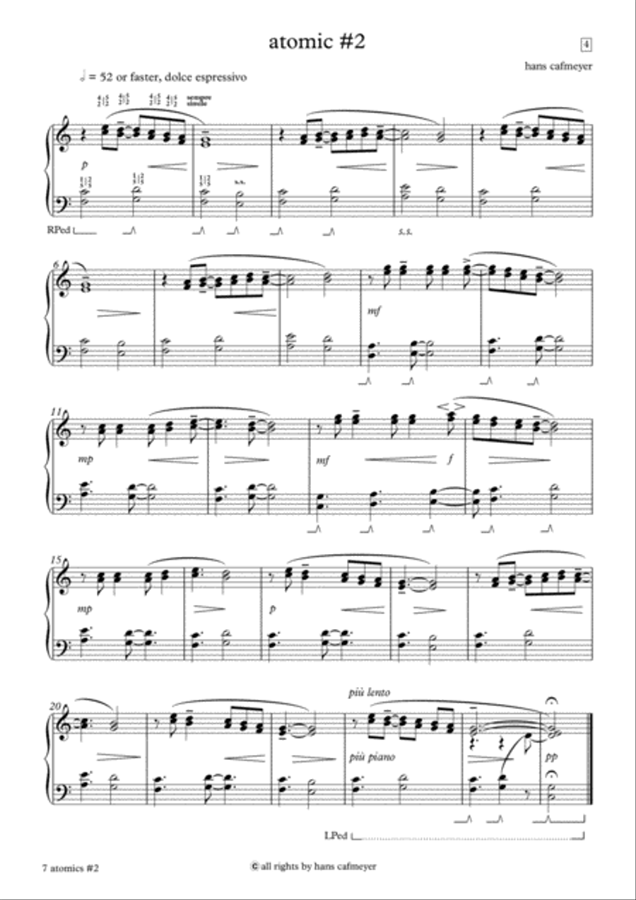 7 atomics Piano Solo scores gallery preview page 4