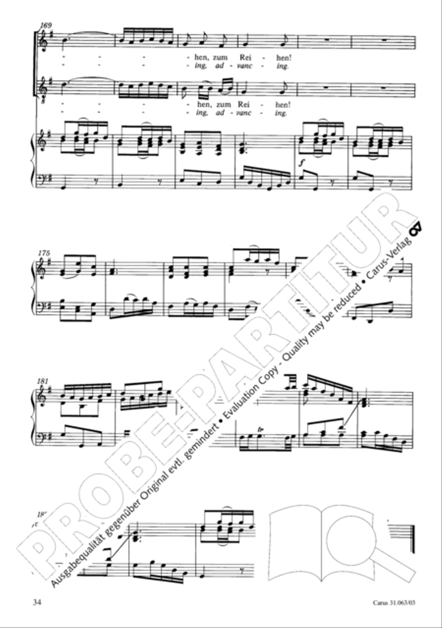 Christians, etch this blessed day (Christen, atzet diesen Tag) 4-Part scores gallery preview page 35