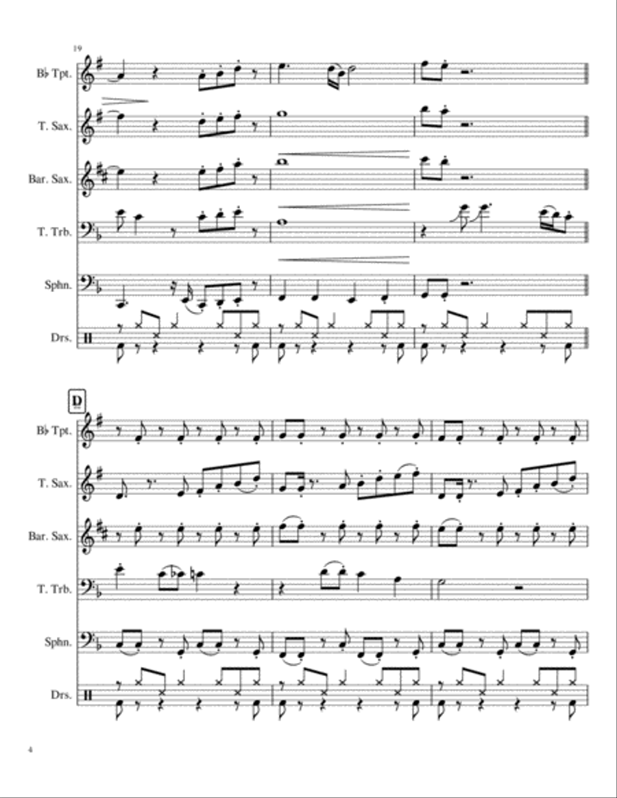 My Girl Small Ensemble scores gallery preview page 4