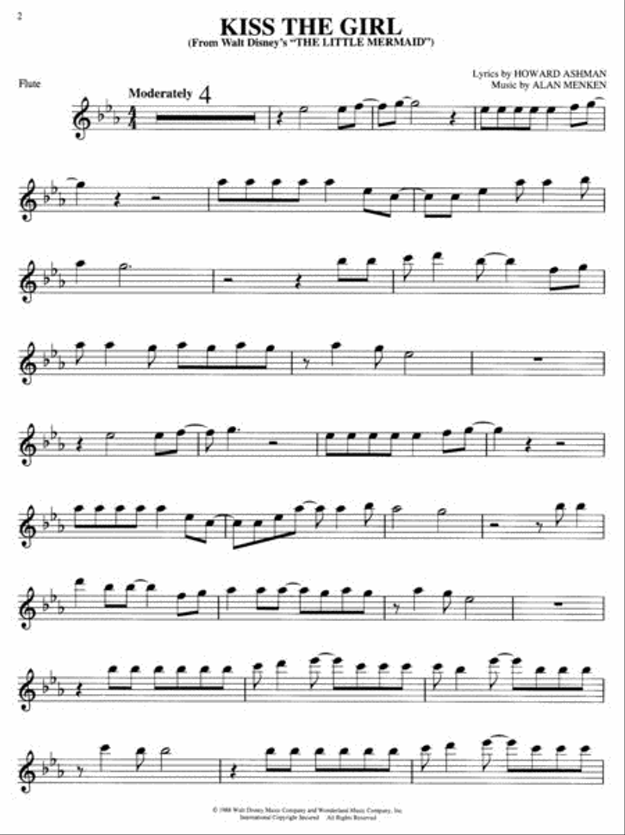Disney Movie Favorites Flute Solo scores gallery preview page 2