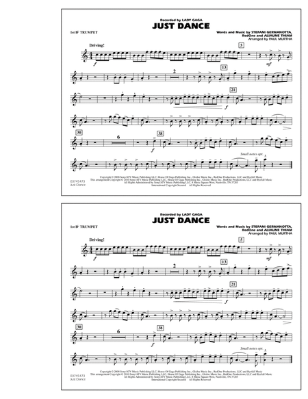 Just Dance - 1st Bb Trumpet