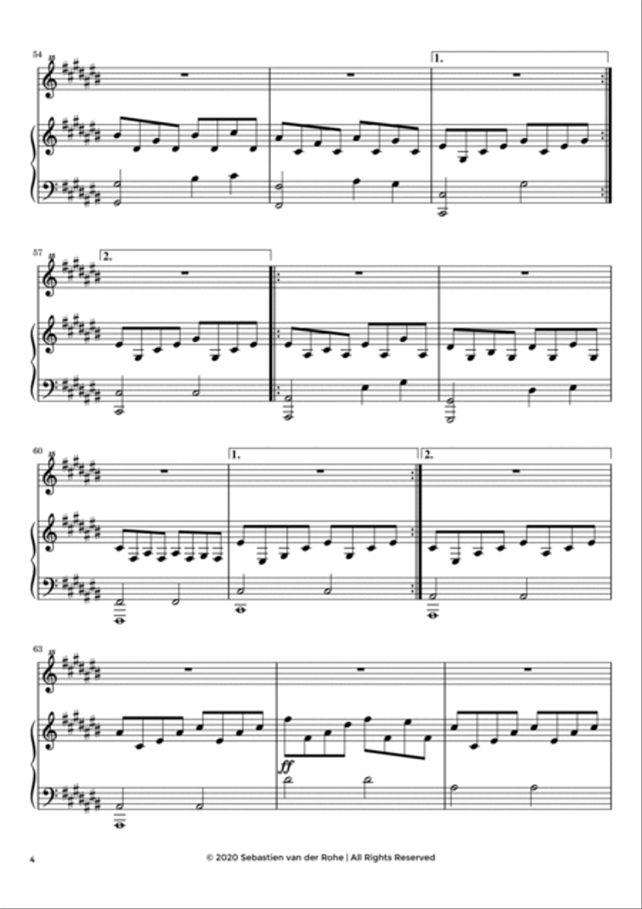 Rise (Phoenix - Part III) Piano Solo scores gallery preview page 4