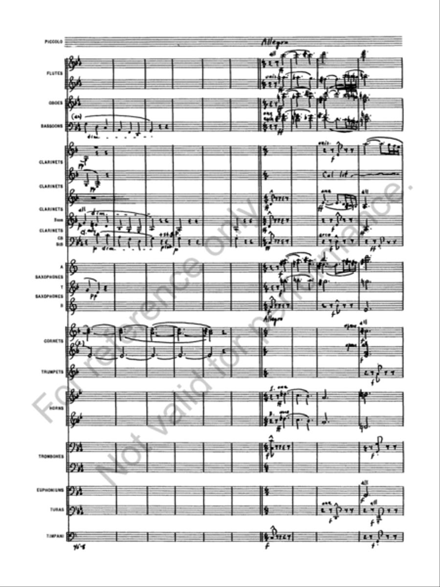 Symphony No. 1 Concert Band scores gallery preview page 11