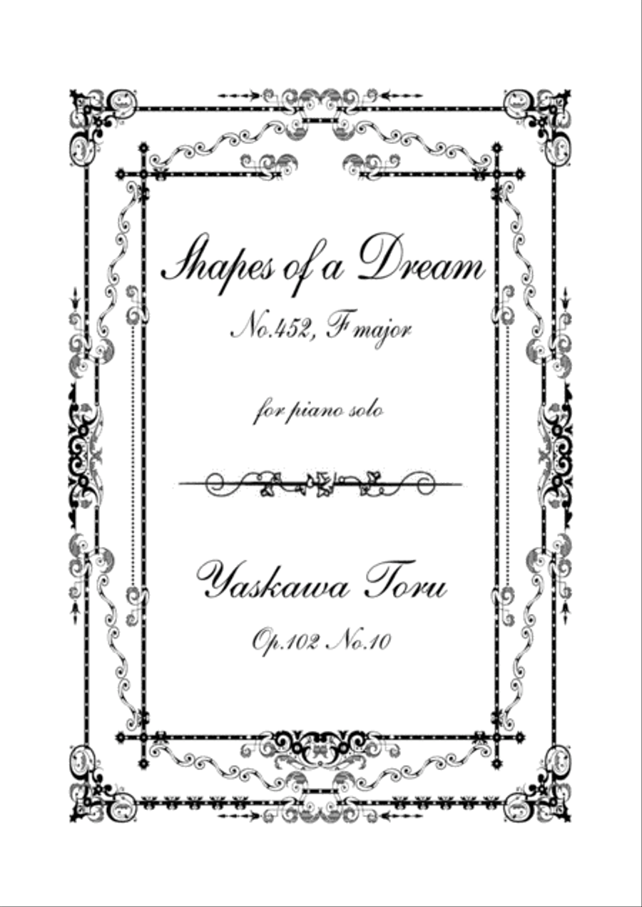Shapes of a Dream No.452, F major, Op.102 No.10 Piano Solo scores gallery preview page 1