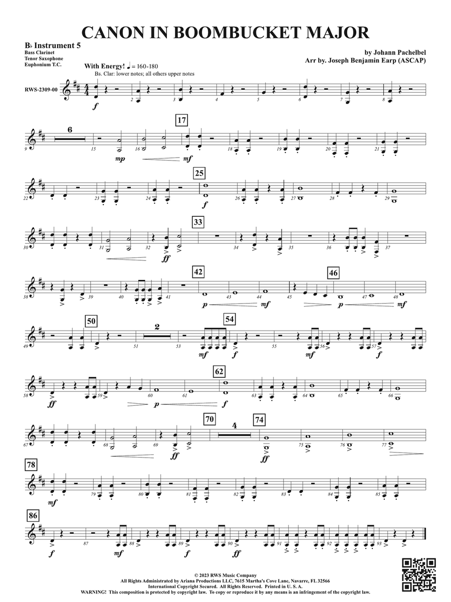 Canon in Boombucket Major: Part 5 - B-flat Instruments