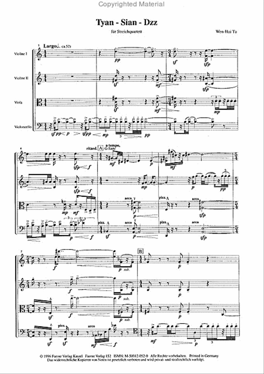 Tyan-Sian-Dzz Chamber Music scores gallery preview page 2
