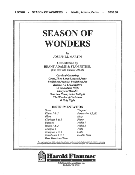 Season Of Wonders Orchestration