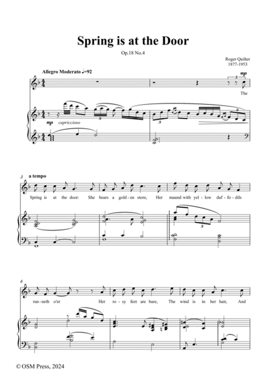 Quilter-Spring is at the Door,in F Major,Op.18 No.4