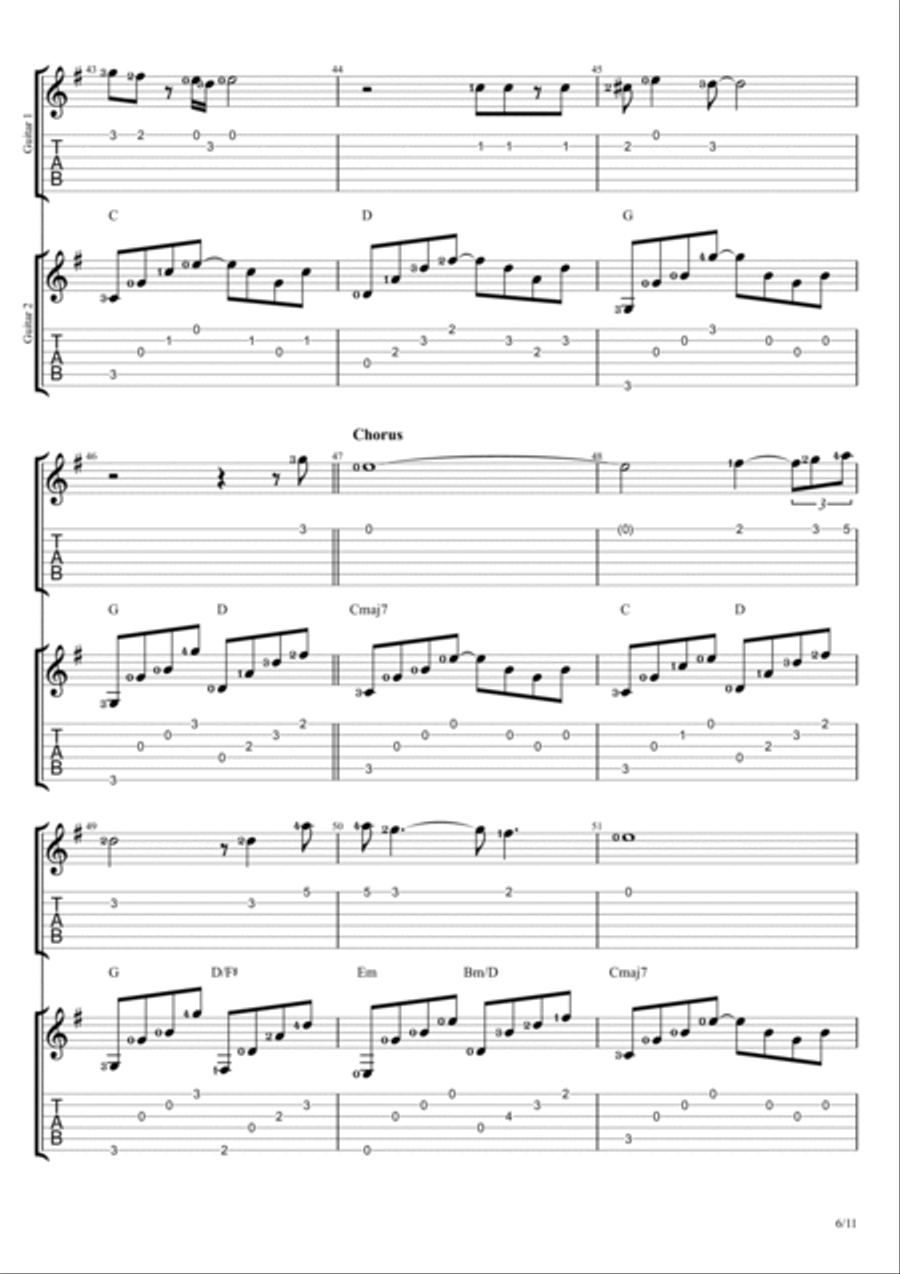 Endless Love Electric Guitar scores gallery preview page 6