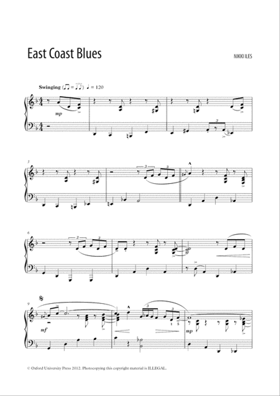East Coast Blues Piano Solo scores gallery preview page 2
