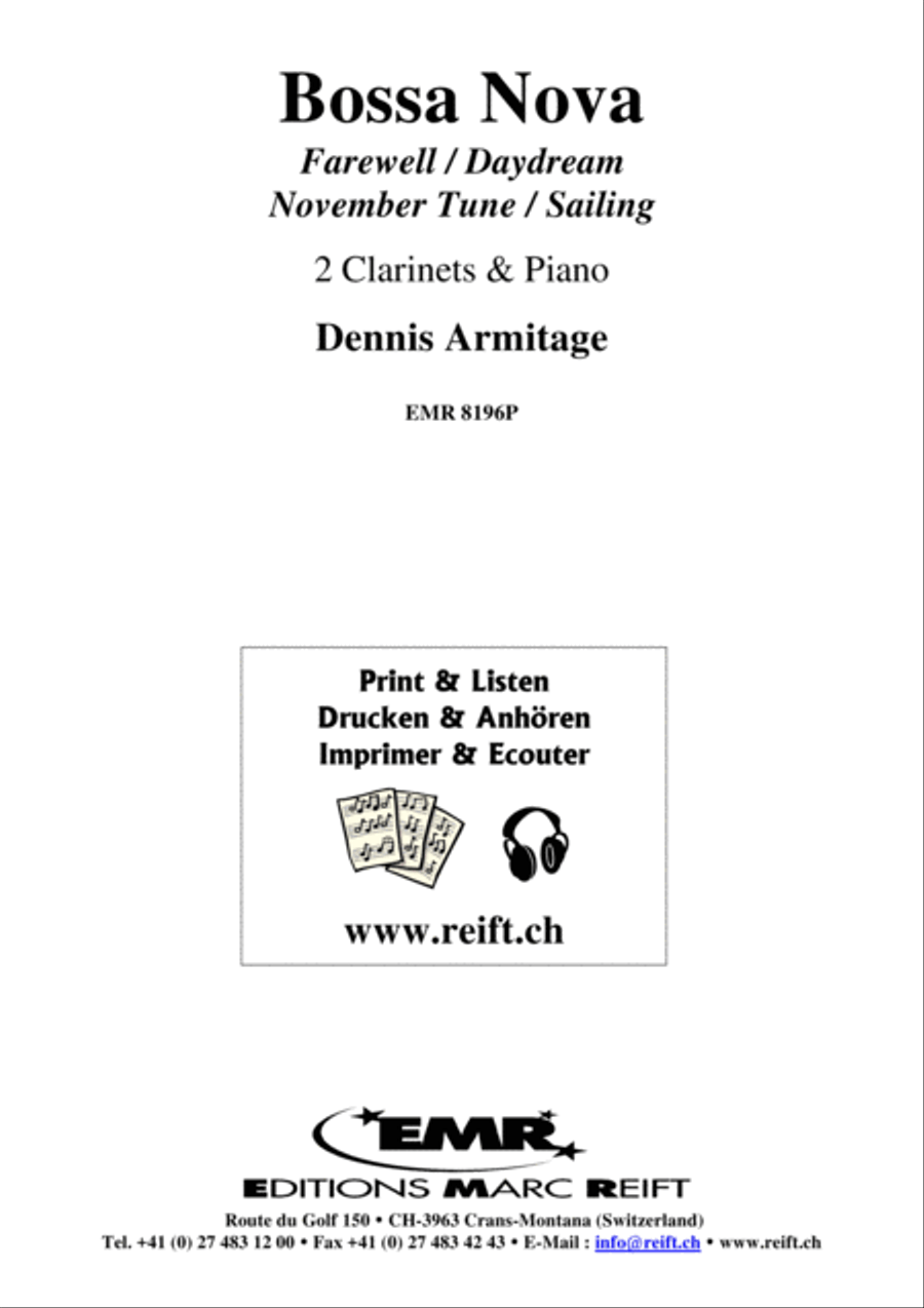 Bossa Nova Bossa Nova Clarinet Duet scores gallery preview page 2